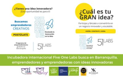 Incubadora internacional Five One Labs busca en Barranquilla, emprendedores y emprendedoras con ideas innovadoras