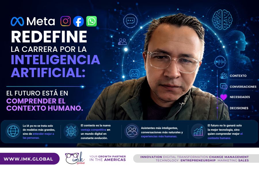 Meta redefine la carrera por la inteligencia artificial: el futuro está en comprender el contexto humano.