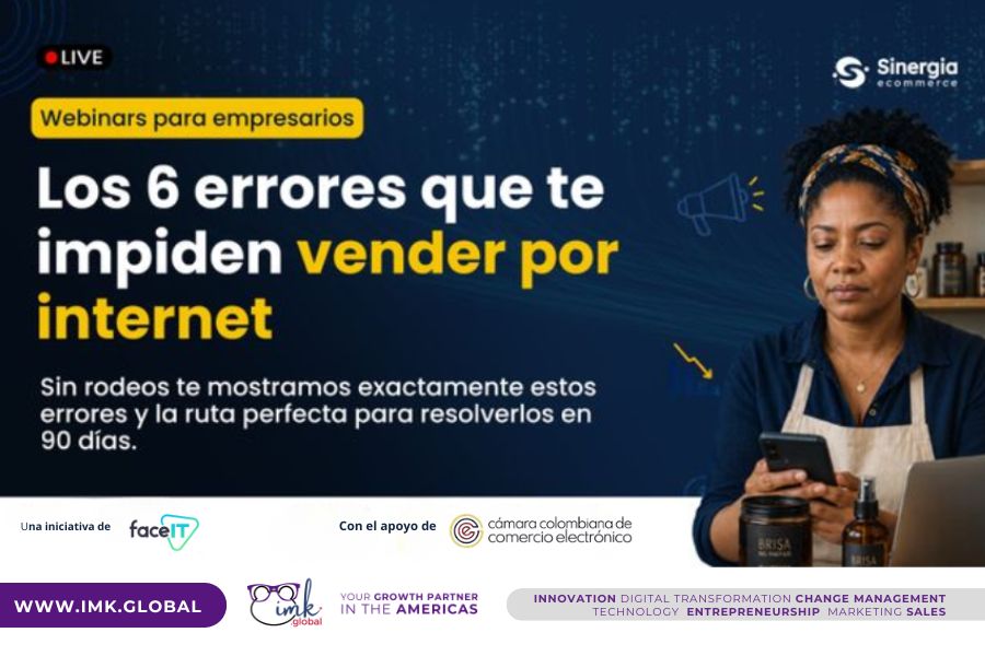 Webinars para empresarios: Los 6 errores que te impiden vender por internet
