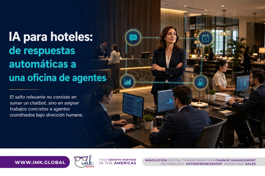 IA para hoteles: de respuestas automáticas a una oficina de agentes